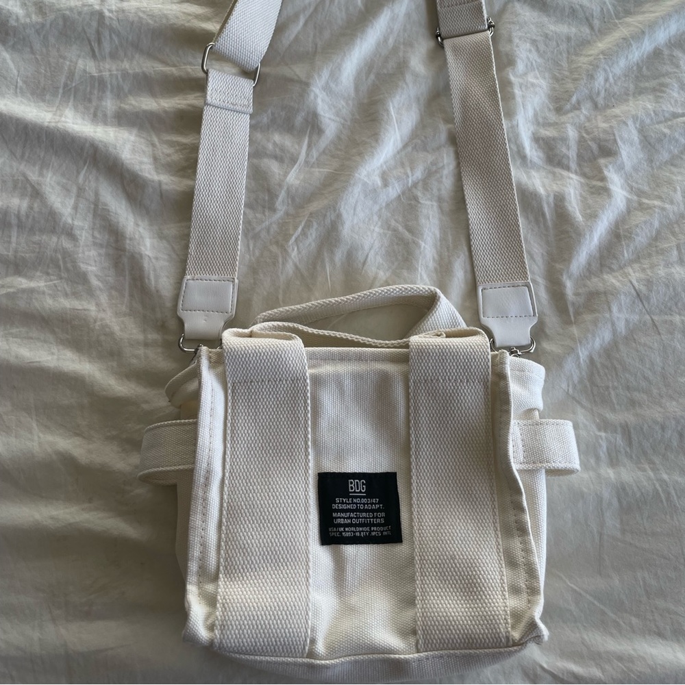Urban outfitters mini tote bag cream color